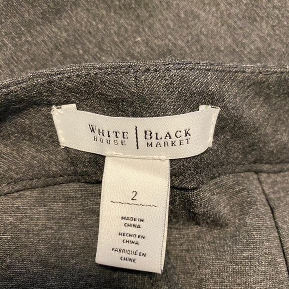 White House Black Market grey work pants, size 2 - Picture 3 of 3